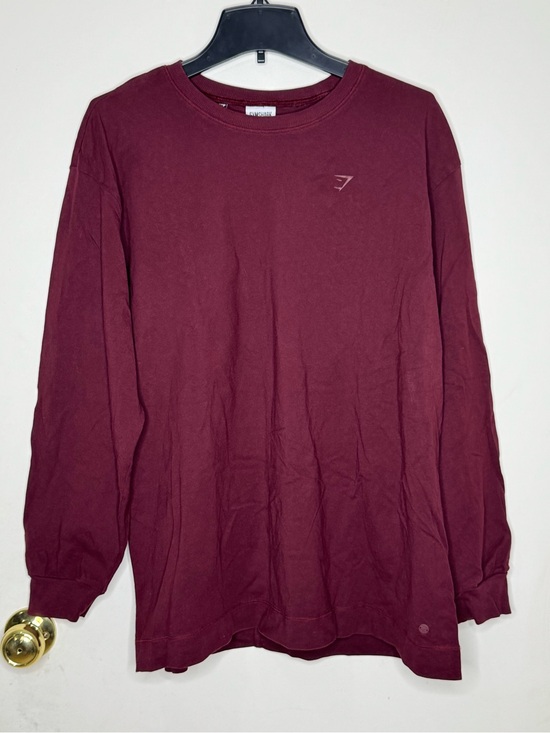 Gymshark Tops - Gymshark Women’s Long Sleeve Crew Neck Shirt in Burgundy